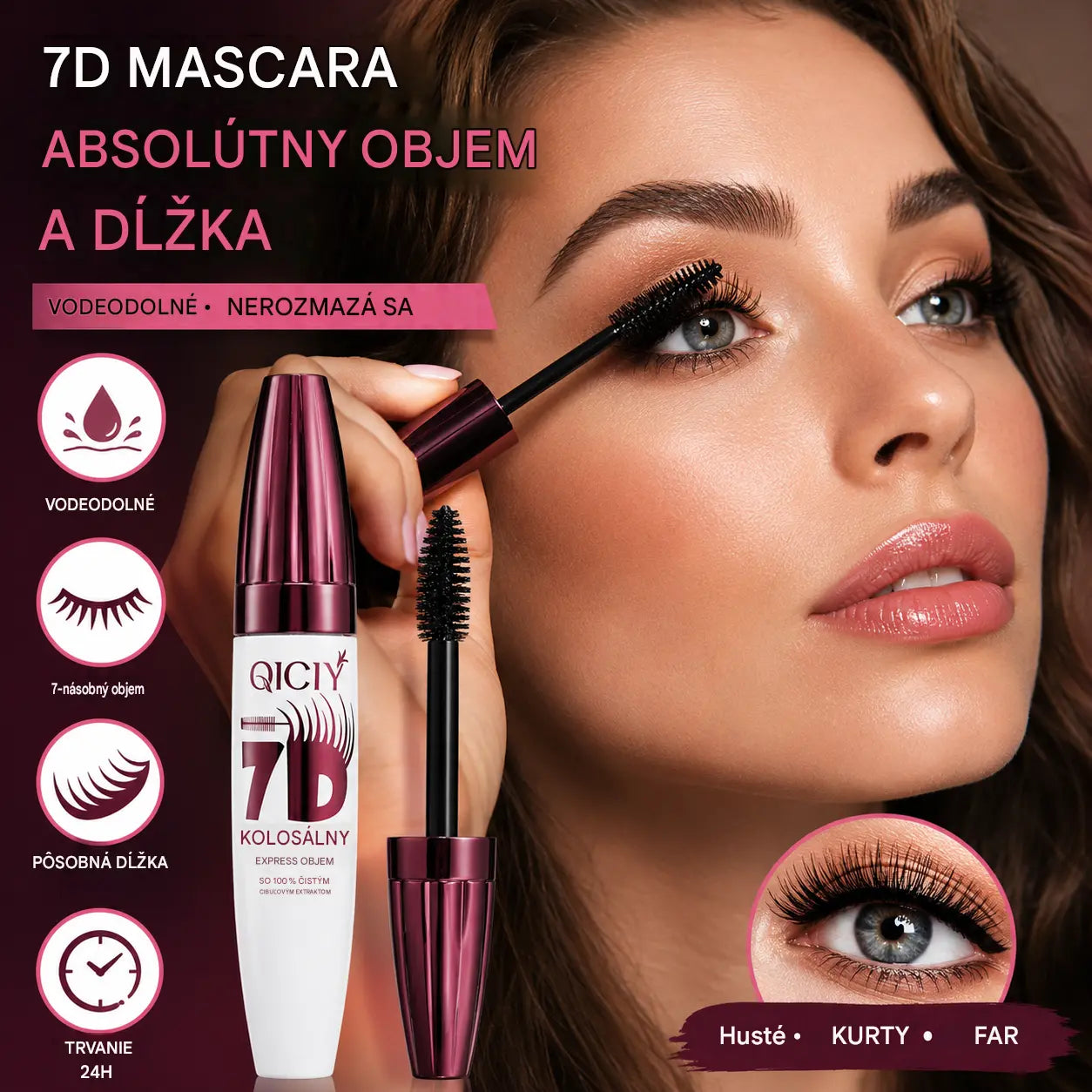 🎁🔥【Kúpte 1 a získajte 1 zadarmo】12-hodinová natočiaca a predlžujúca maskara
