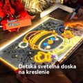 🎨💡✏️Detská svietiaca kresliaca doska, ručne vyrobená DIY graffiti vymazateľná vzdelávacia fluorescenčná kresliaca doska