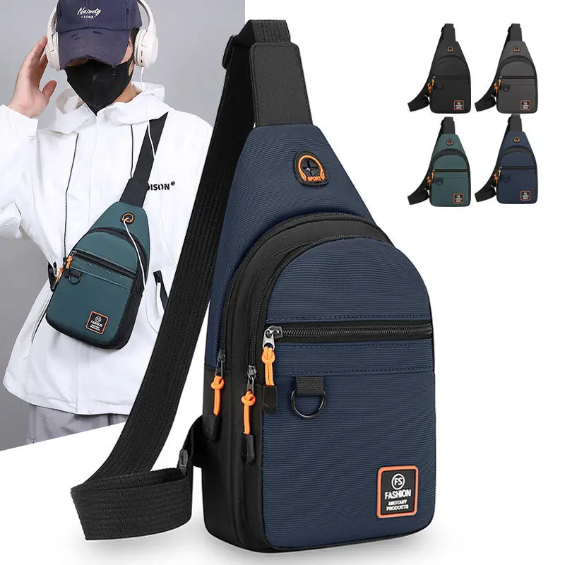 ☔️ Dážď? Žiadny problém! ✨ Nepremokavá crossbody kabelka s viacerými vreckami. 🎒