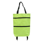 1 kus za 25 eur [Najpredávanejší produkt] 🛒♻️ Skladacia nákupná taška / batoh 2 v 1, ľahká nákupná taška / vozík