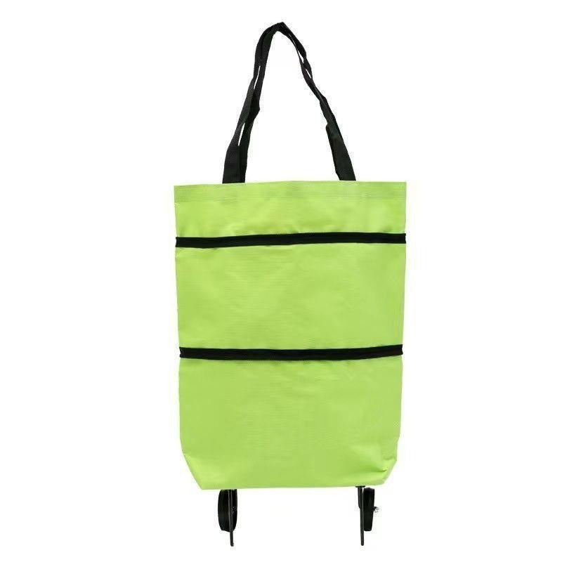 1 kus za 24 eur [Najpredávanejší produkt] 🛒♻️ Skladacia nákupná taška / batoh 2 v 1, ľahká nákupná taška / vozík