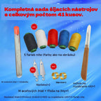 🧵🧰 Kompletná šijacia sada 41 v 1 – praktická, odolná a jednoduchá na domáce použitie ✂️