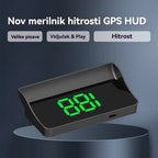 Nov GPS merilnik hitrosti in vrtljajev z zaslonom HUD