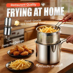 Minifritéza z nehrdzavejúcej ocele s fritovacím košom – Kompaktná, šetrí olej a nestrieka! 🍟🍗