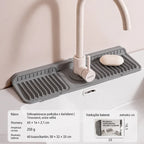 🚰【Silikónová odkvapkávacia podložka na batériu】Pomáha udržiavať váš drez usporiadaný a suchý. Praktická na každodenné umývanie riadu aj upratovanie! ✨
