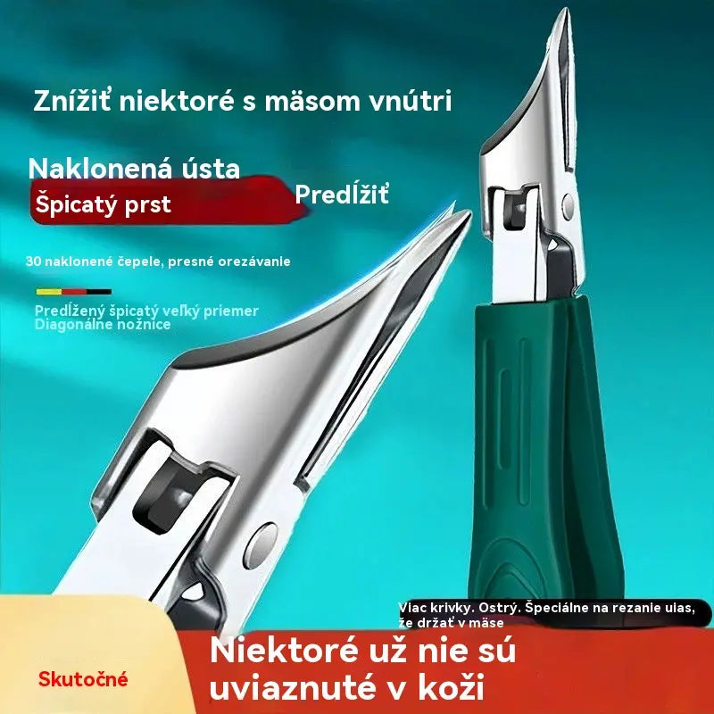 🔥【Časovo obmedzená zľava 50 %】🔥 Klieštiky na nechty s ochranou proti striekajúcej vode s ostrím zahnutým pod uhlom 25° (sada 3 kusov)