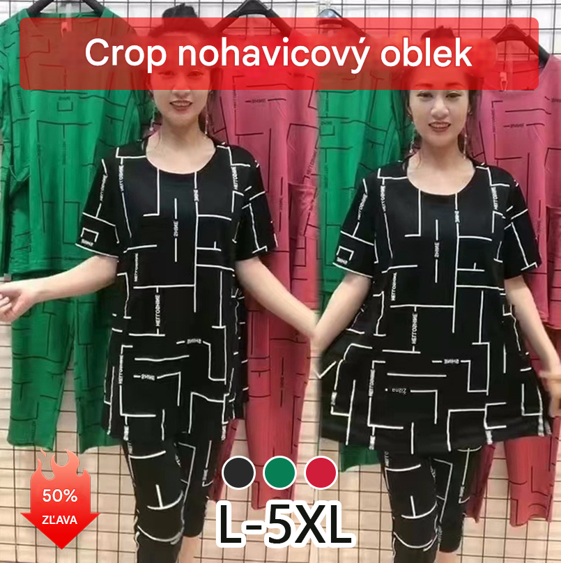 👗【50% ZĽAVA】【Top + Nohavice】Dámsky oblek s krátkym rukávom, nový štýl 2026, ležérny, pre ženy stredného a staršieho veku