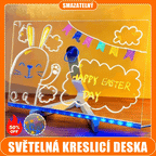 🎨💡✏️Detská svietiaca kresliaca doska, ručne vyrobená DIY graffiti vymazateľná vzdelávacia fluorescenčná kresliaca doska