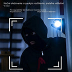 Kamera s vysokým rozlíšením a inteligentným monitorovacím systémom pre domácnosť s funkciou diaľkového bezdrôtového Wi-Fi pripojenia, infračerveného nočného videnia a obojsmerného zvuku.