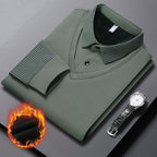【M-4XL】Dvojdielne polo tričko s imitáciou vzoru a patchworkovými pruhmi