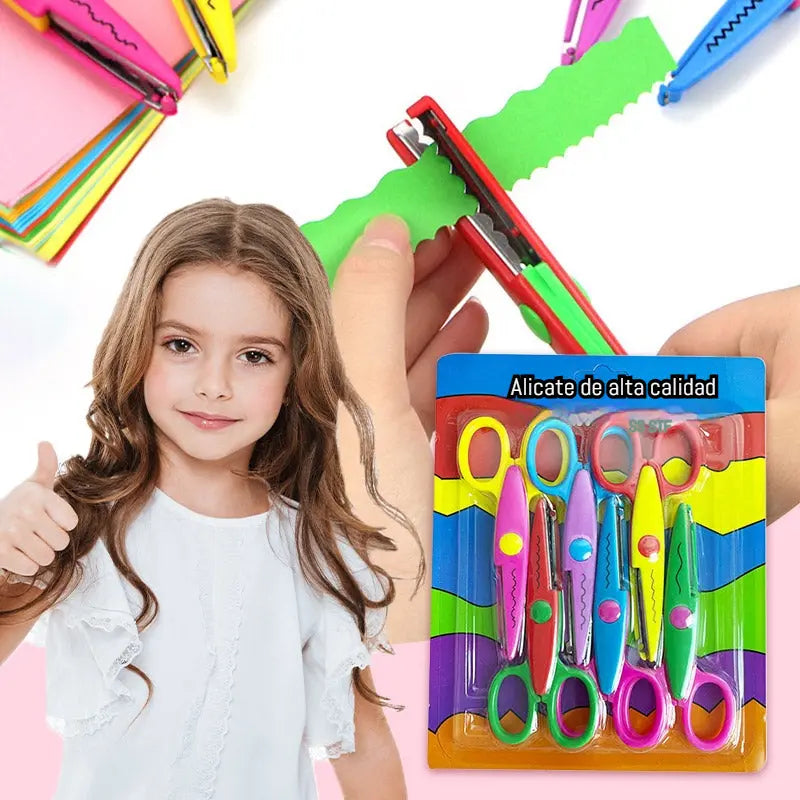 🥰【6-dielna sada】Len za 21 eur✂️🌈Detské bezpečnostné nožnice (na kutilské projekty)