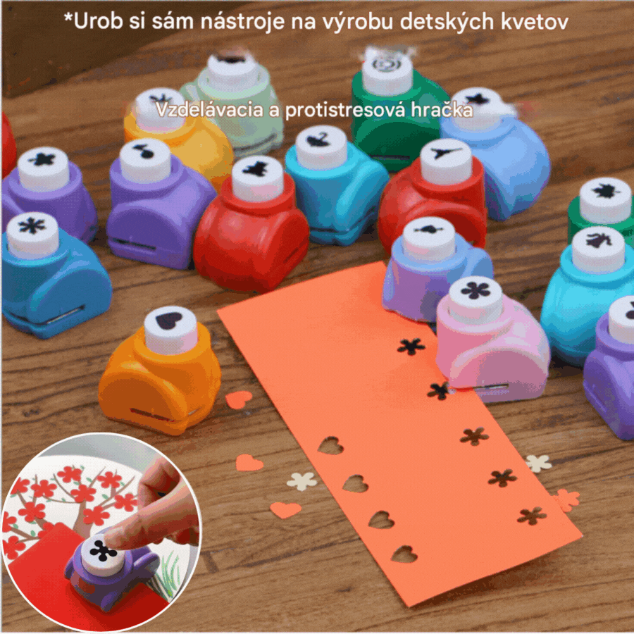 【Kúpte 5, získajte 5 zdarma】【10 kusov】 Detské dierovače na vytváranie vzorov