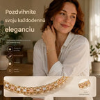📢📢Časovo obmedzená zľava 50%! ⏰ Elegantný kubánsky náramok, dámsky štýl: nádherný prívesok, klasický dizajn, pohodlné nosenie💝