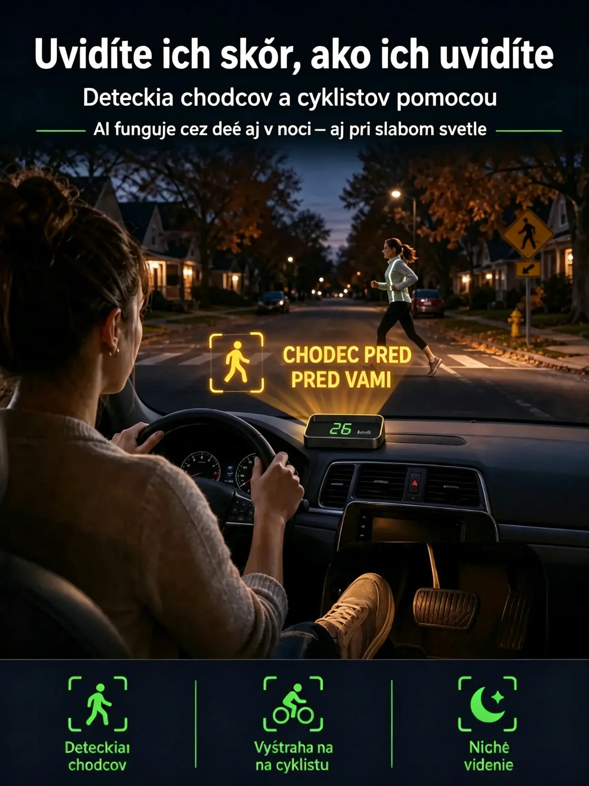 【Švajčiarska vojenská GPS navigácia „Ako sa vyhnúť pokute“】Nový GPS rýchlomer a otáčkomer s displejom HUD