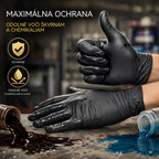 【24€】100 kusov⚡50% zľava🎁 Profesionálne nitrilové rukavice: odolné, protišmykové a odolné voči škvrnám a poškriabaniu.