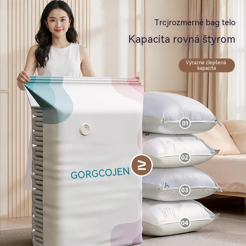 🧳 5 položiek len za 23 € 💨 Veľké stlačiteľné vákuové úložné vrecká: Nie je potrebné žiadne vzduchové čerpadlo, nepriepustné, ideálne na úsporu miesta v kufri a doma ✈️
