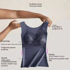 🔥Kúp 1 a 1 dostaneš zadarmo❤️【L-4XL】Čipková podprsenka s tílkom a nádherným dizajnom chrbta; účinne dvíha a naberá poprsie, čím zabraňuje jeho ovisnutiu