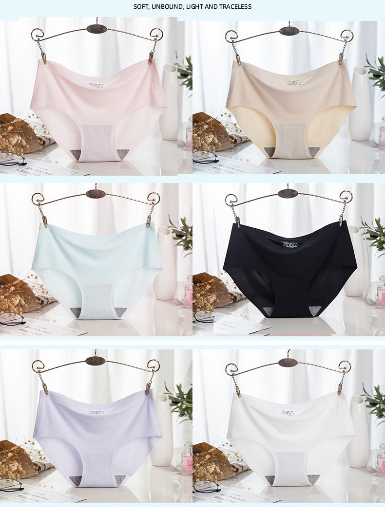 😍🛒【3+3 ZADARMO（6 KUSOV）】Dámska bezšvová spodná bielizeň z ľadového hodvábu