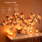 ✨ Flexibilné LED svetlá v tvare popínavej vetvy s motýľmi – vytvorte vo svojom domove čarovnú a útulnú atmosféru 🦋💡