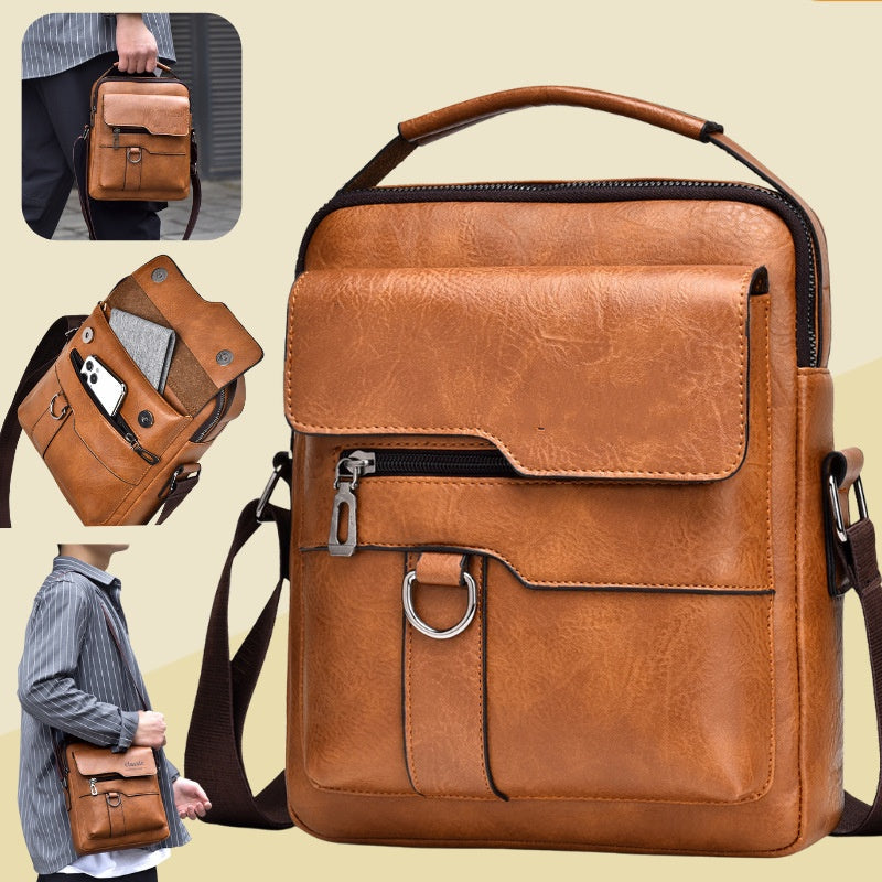【Časovno omejena ponudba】👜 Moška ležerna modna usnjena torba iz govejega usnja