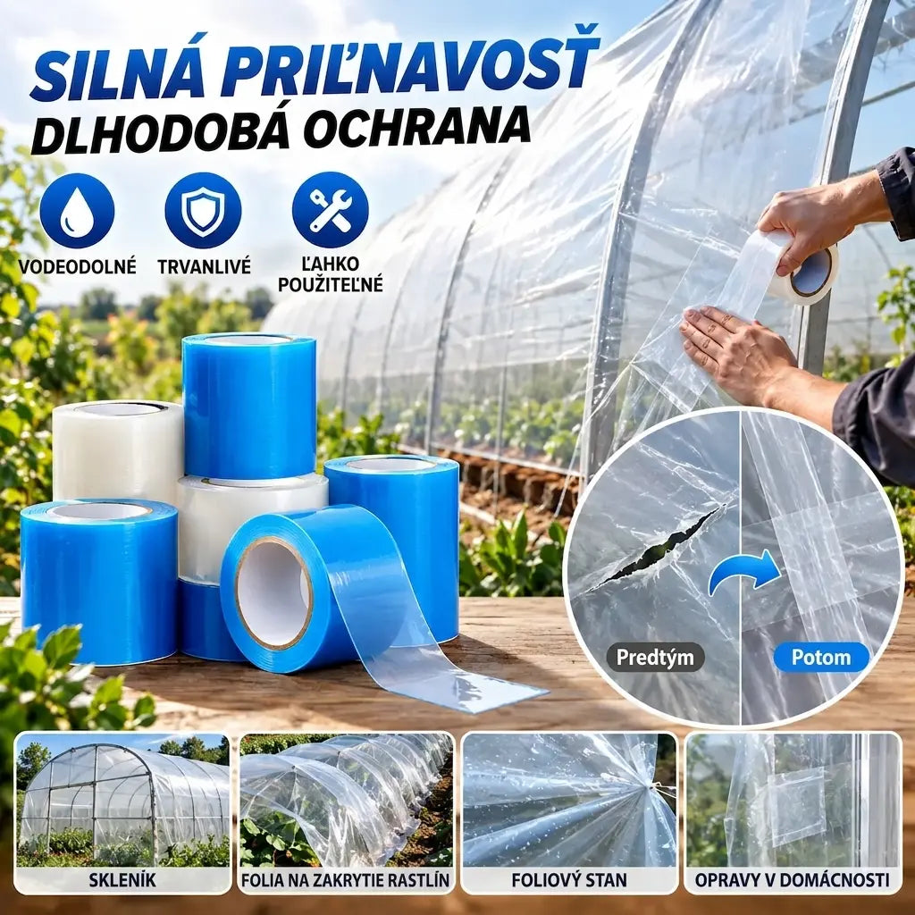 🌳👍【15cm x 10m 】🔥【45 % ZĽAVA】🌳👍 Úžasná opravná páska na prístrešky