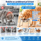 🐶 Ortopedická miska s 15° sklonom — pomáha pri prirodzenom držaní tela a pohodlnejšom kŕmení pre malé plemená.