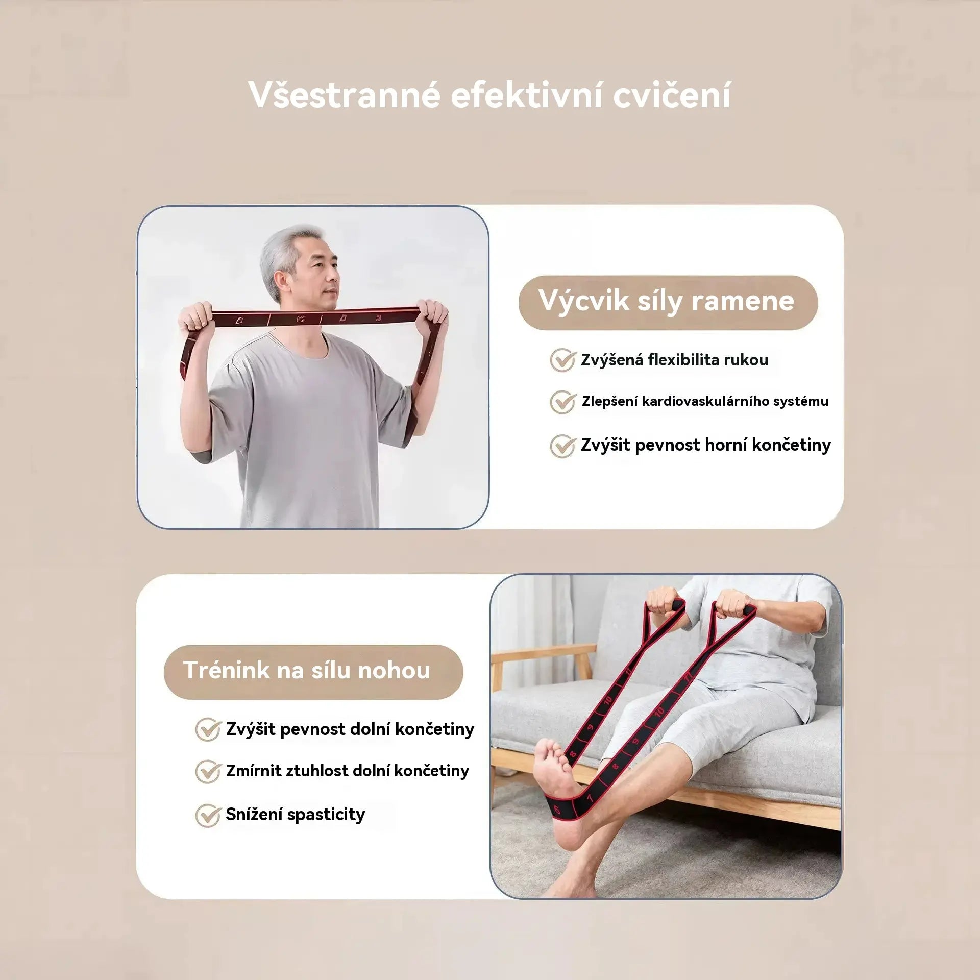 【Kúp 1, získaj 1 zadarmo】Odporové gumy na tréning svalov a strečing nôh, ako aj elastické gumy vhodné pre ľudí stredného a staršieho veku.
