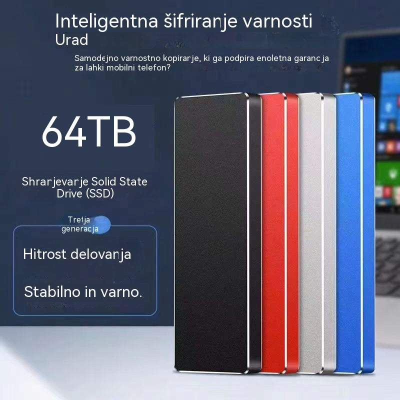 🎉【🔥Prodanih več kot 9999】Prenosni trdi disk z ultra hitrim prenosom 150 MB/s【16T】