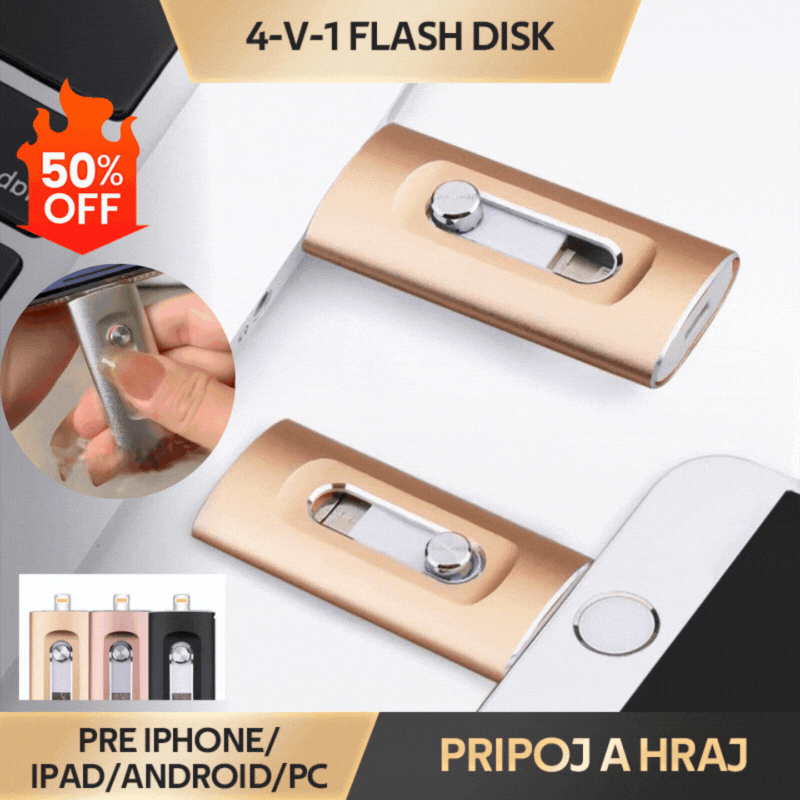 【2TB】 ⚡4 v 1 flash disk pre iPhone/iPad/Android/PC