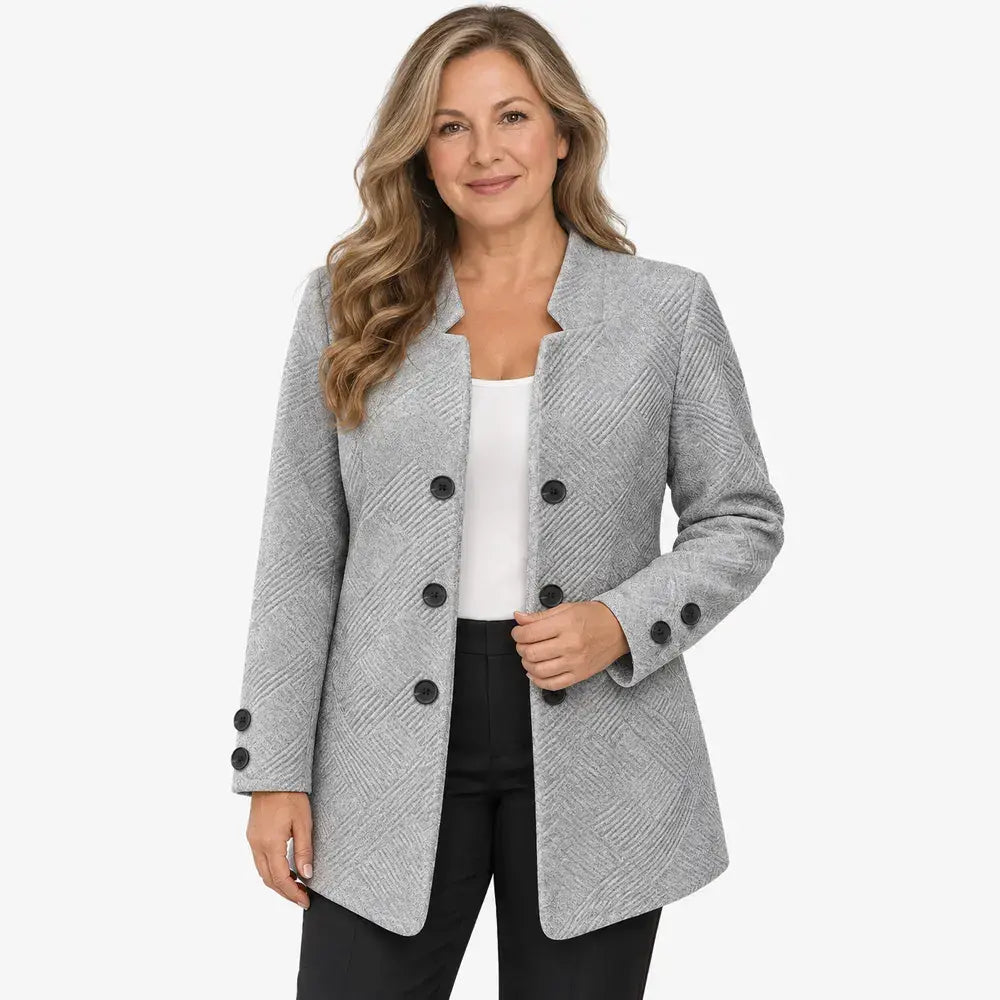 【Výpredaj za polovičné ceny na začiatku jesene】✨【S-5XL】 Štýlové jesenné/zimné dvojradové sako (model s 3 gombíkmi)