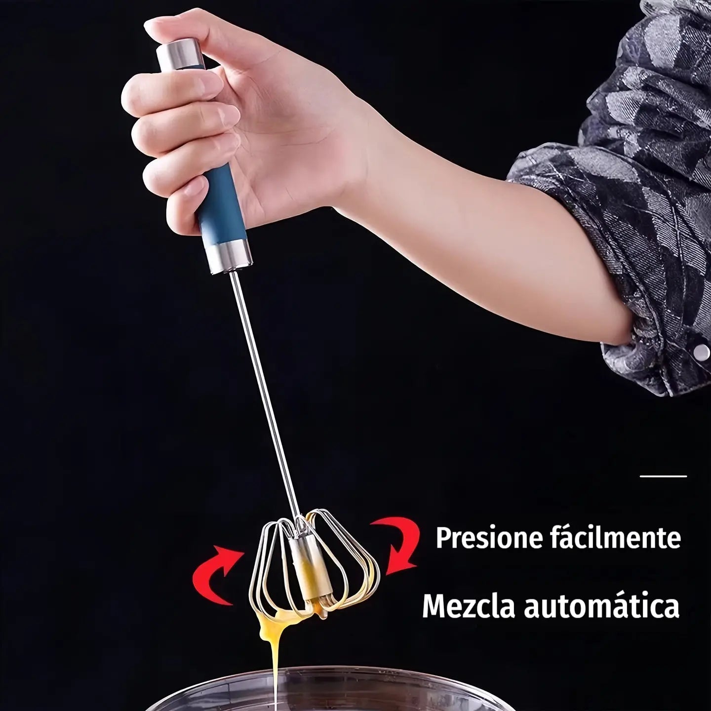 22€【Kúpte 1 a získate 1 zdarma】Polautomatický šľahač na vajcia z nehrdzavejúcej ocele