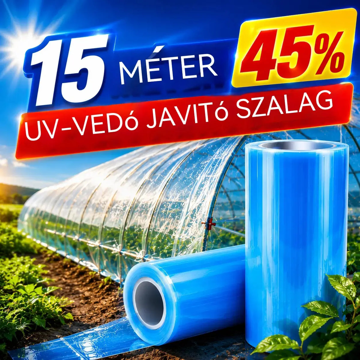 🌳👍【15cm x 10m 】🔥【45 % ZĽAVA】🌳👍 Úžasná opravná páska na prístrešky