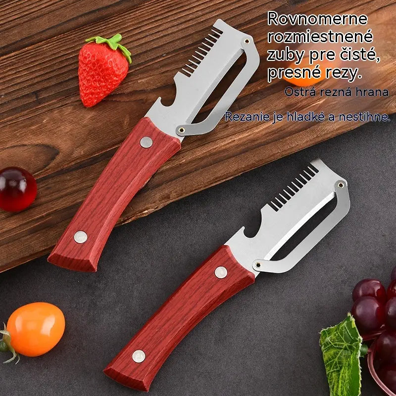 ✅Kúpte 1 kus a získajte 1 zadarmo🧅🔪 Multifunkčná kuchynská škrabka 3 v 1: Šúpe, režte a otvárajte fľaše! 🔥