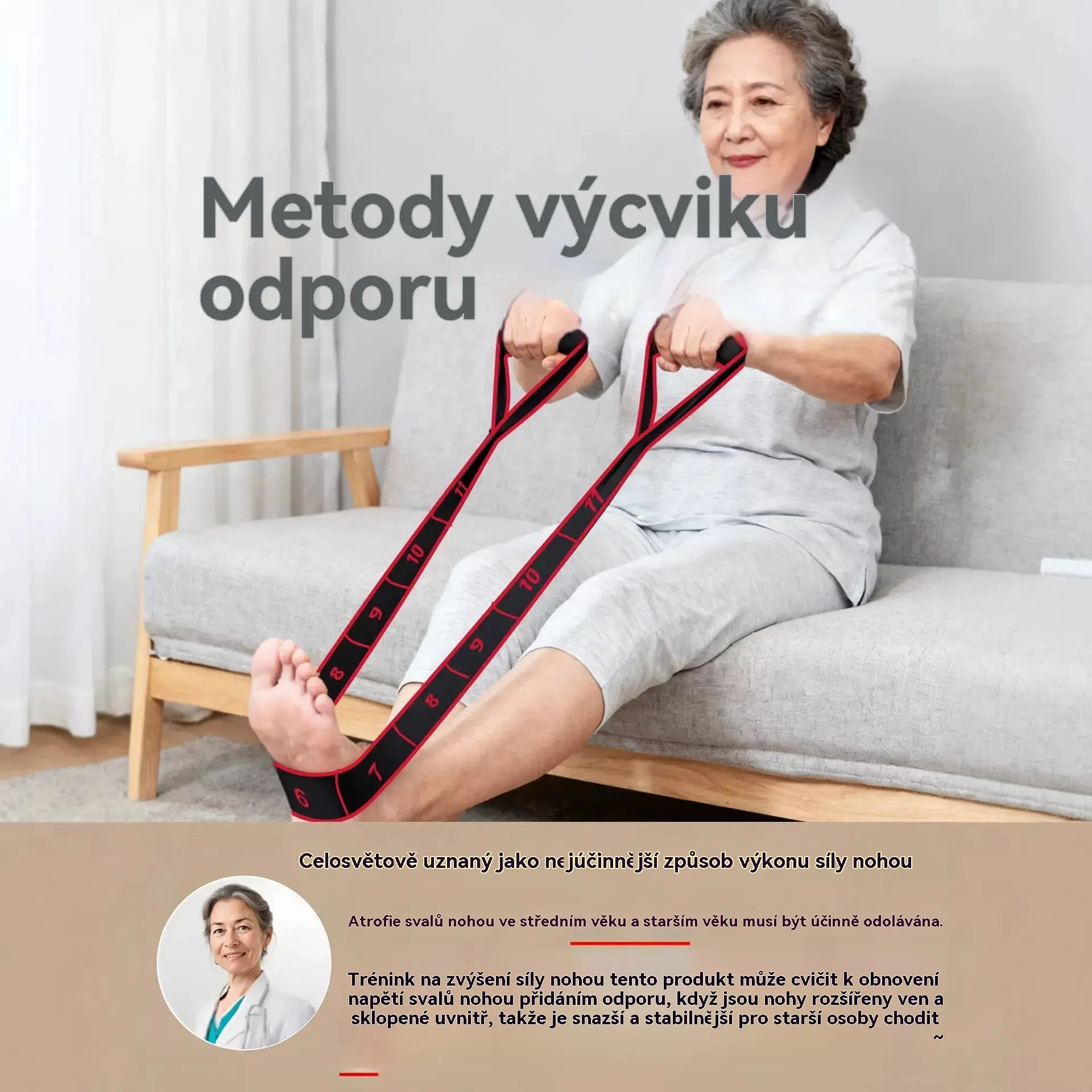 【Kúp 1, získaj 1 zadarmo】Odporové gumy na tréning svalov a strečing nôh, ako aj elastické gumy vhodné pre ľudí stredného a staršieho veku.