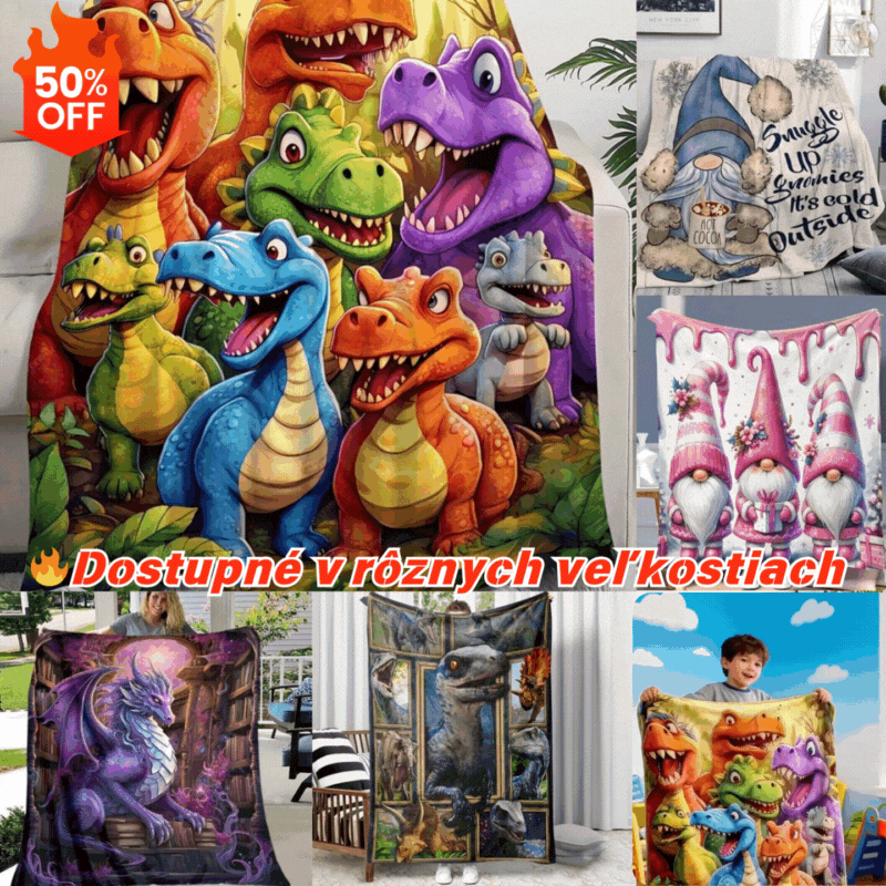 ⚡50% zľava⏰Časovo obmedzená ponuka🔥Hrejivá flanelová deka s umeleckým vzorom