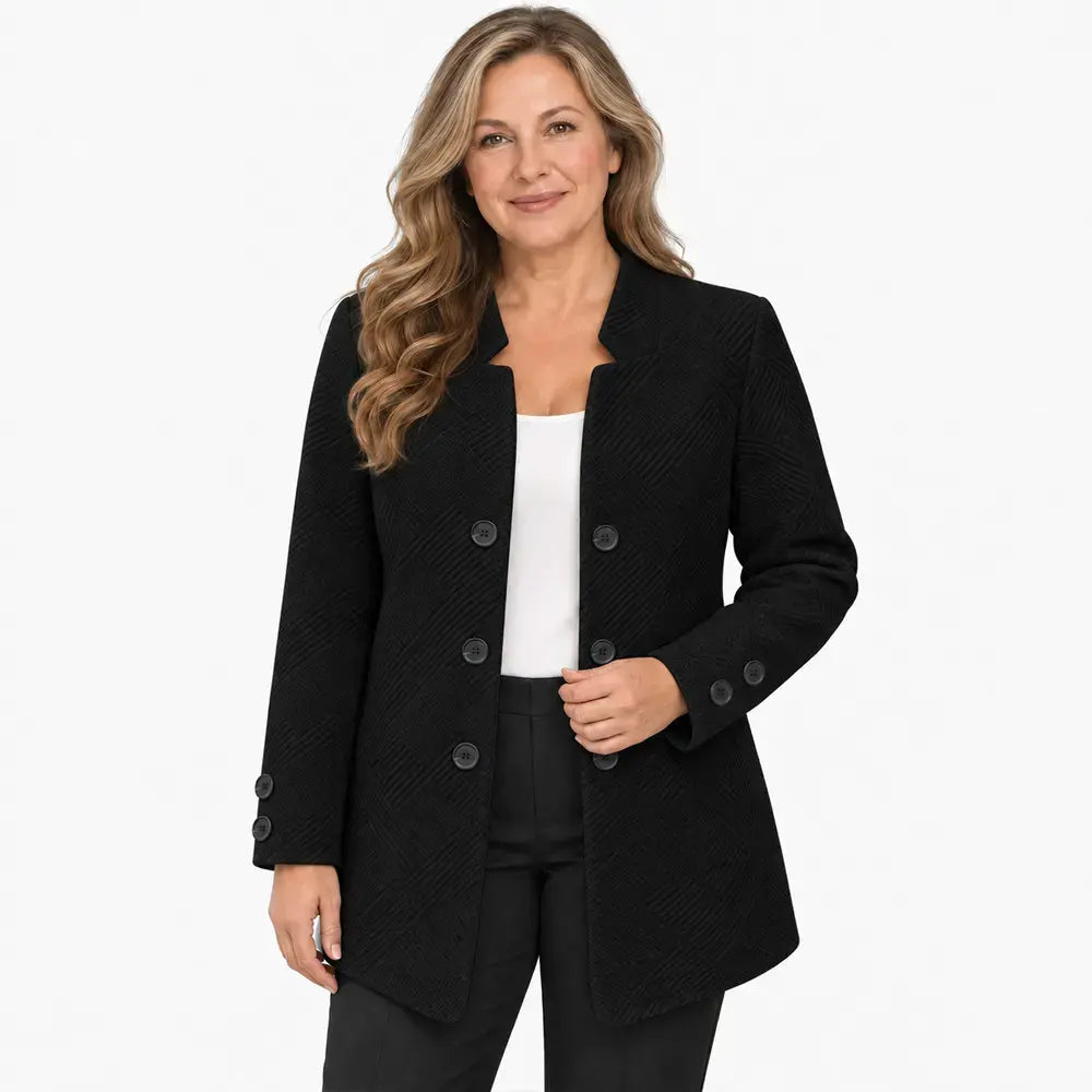 【Výpredaj za polovičné ceny na začiatku jesene】✨【S-5XL】 Štýlové jesenné/zimné dvojradové sako (model s 3 gombíkmi)