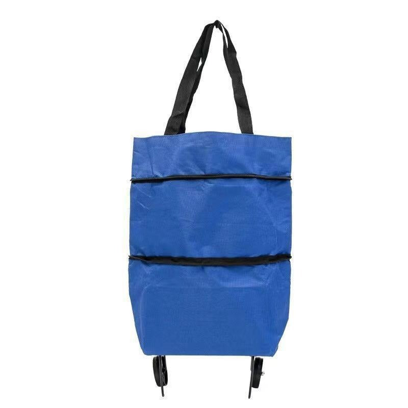 1 kus za 24 eur [Najpredávanejší produkt] 🛒♻️ Skladacia nákupná taška / batoh 2 v 1, ľahká nákupná taška / vozík